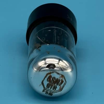 1950s Sylvania 6SN7GTB Vintage Chrome Top Black Plate Preamp Tube! T295 image 4