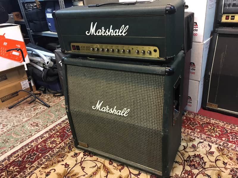 Marshall LIMITED GREEN JCM 800 2210 100-Watt Half Stack 1986 Green image 1
