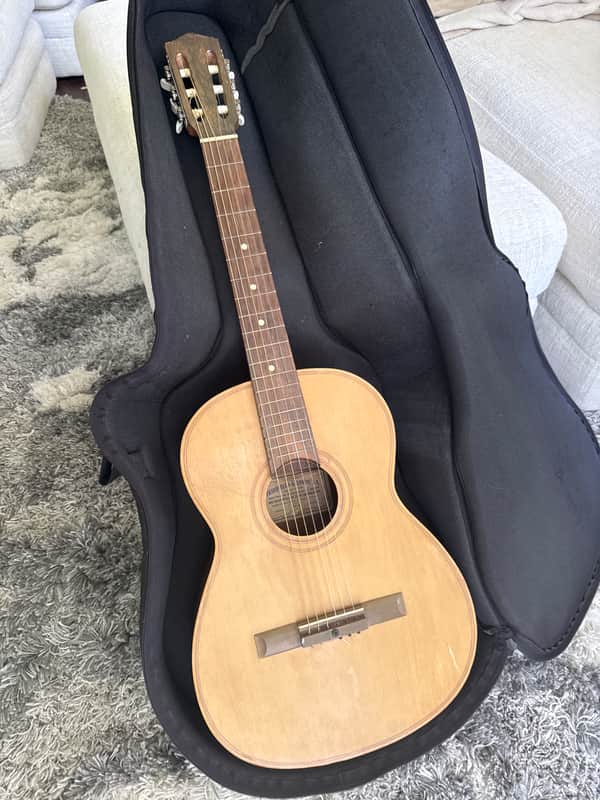 Vintage 1973 Giannini Model No. 6 Classical Guitar - 3/4 Size - Brazilian Rosewood - Rare Label - Good