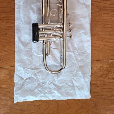 MINT/Unplayed since purchase Bach Stradivarius C Trumpet - Model C180SML229 - Silver Plated - 2002 Elkhart - Professional Grade, Original Case and Accessories image 9