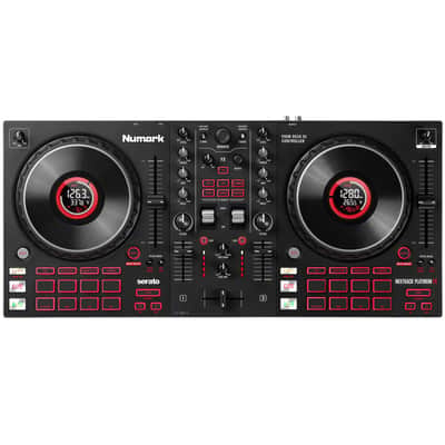 Numark Mixtrack Platinum FX 4-Deck Serato DJ Controller with Jog Wheel Displays and FX Paddles image 7