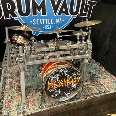 Rick Allen's Def Leppard 2016 Tour "Union Jack" Drum Kit. Yamaha, Hart, Custom. AUTOGRAPHED! Authenticated! image 1