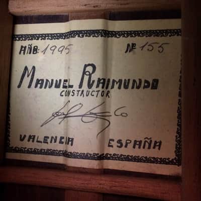 Manuel Raimundo Classical Guitar #155 1995 image 10
