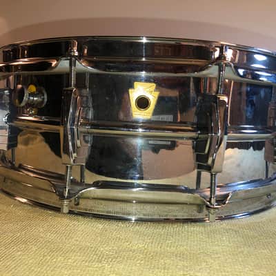 Ludwig Supraphonic 1950’s/60’s- Chrome over brass Snare Drum image 2