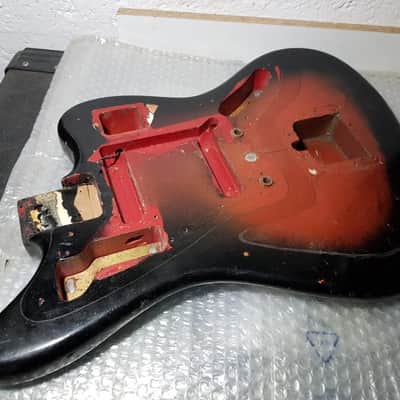 1963 FENDER JAGUAR BODY USA - DAKOTA RED CUSTOM COLOUR image 2