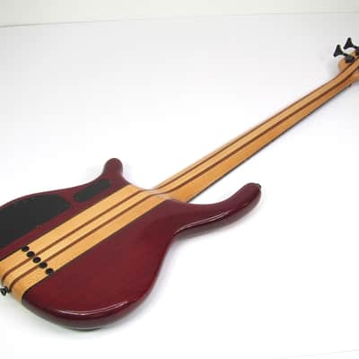 1976 USA Custom Made Electric Bass American Flag Model Red White & Blue Stars & Stripes Inlay wOHSC image 4