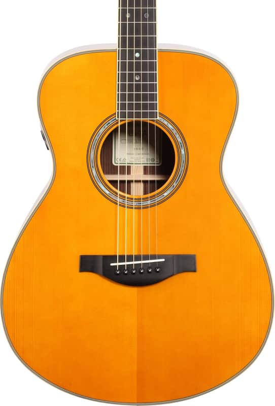 Yamaha LS-TA TransAcoustic Grand Concert Acoustic-Electric Guitar, Solid Spruce Top, Vintage Tint image 1
