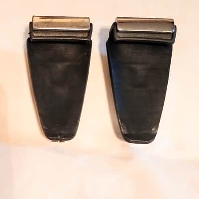 PACIFIC / PDP BASS DRUM CLAWS PAIR WITH BACKING GASKETS - CHROME FREE SHIP TO C-USA! image 3