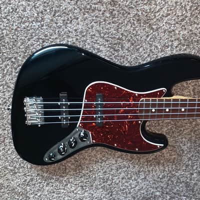 Fender 2007 Deluxe Active Jazz Bass , With Fender Noiseless Pickups MIM  electric bass guitar black image 4