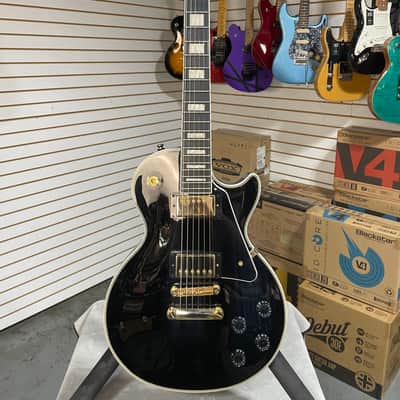 Epiphone Les Paul Custom - Ebony w/Crossrock Hardshell Case image 5