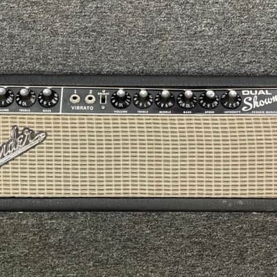 Fender Dual Showman 2-Channel 85-Watt Guitar Amp Head 1963 - 1967 - Black Panel image 1