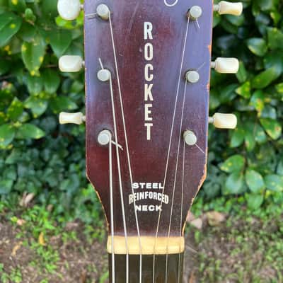 1963 Harmony Rocket H53 - Red Burst image 3