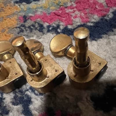 Grover Star Rotomatic Tuners Vintage - Gold - 6 in line image 5