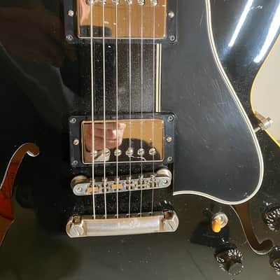 Gibson ES-335 Memphis Dot Fatneck ‘59’ Re-issue 2008 - Gloss Ebony image 4