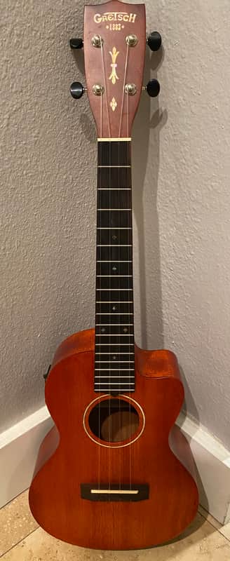 Gretsch G9121 Tenor Acoustic/Cutaway/Electric Ukulele 2016 - Mahogany Stain image 1