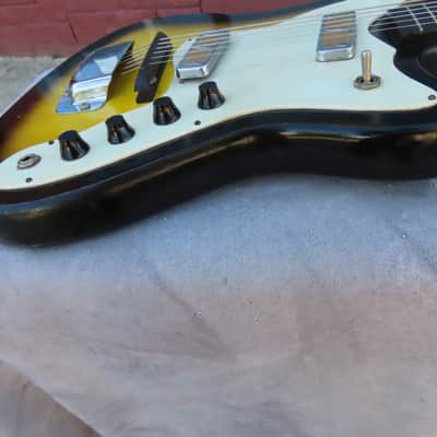 HARMONY 1966 BOBCAT H-15 SILHOUETTE 2 PICKUP DEARMOND GOLD FOIL CLEAN! ORIGINAL! image 4