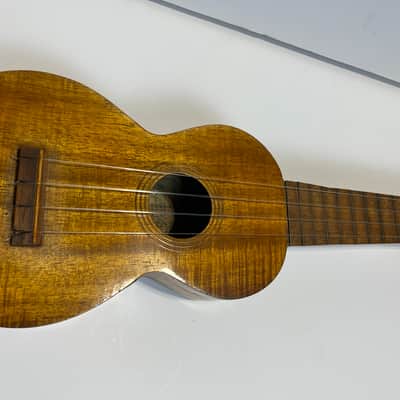 Vintage M Nunes Hawaiian Ukulele Koa Rare Vintage image 12