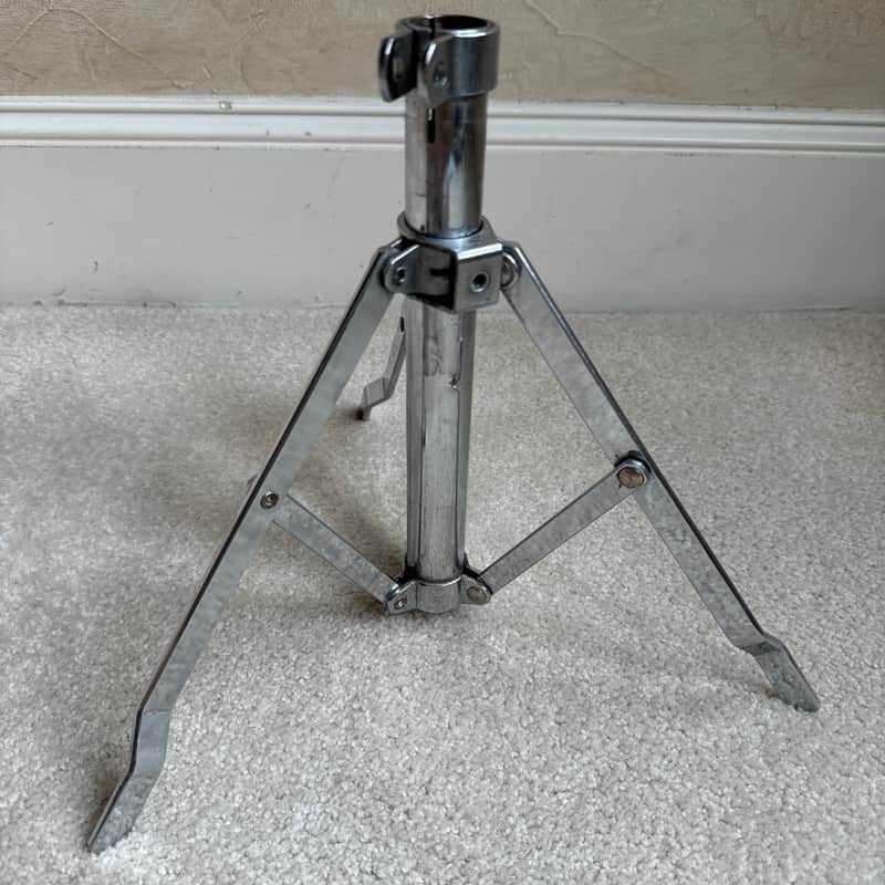 Ludwig Vintage Atlas Snare Drum Stand 3 Legged Base Part - Bonham Like 70s - Chrome image 1