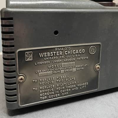 Webster Chicago 18-1r wire recorder mono tube BINSON image 3