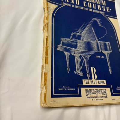Vintage 1945 John W. Schaum Piano Course books B - G -Used Vintage old image 6