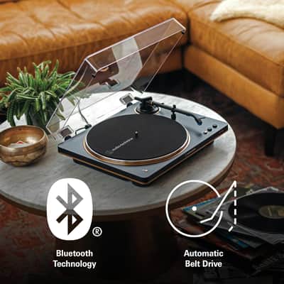 Audio-Technica Fully Automatic Wireless Belt-Drive Turntable +Mat +Cleaning + 2YR Warranty Pack image 7