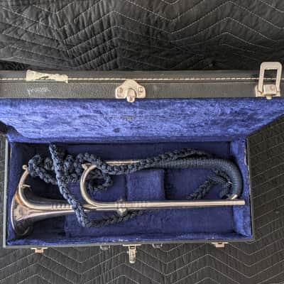 RON COLLIER ULTRA-RARE 'OLD GUARD' FIFE & DRUM CORPS CEREMONIAL TRUMPET w/CASE #4 image 3