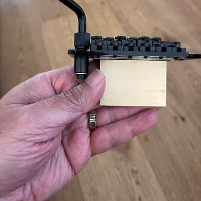 Floyd Rose Original  Black Made in Germany with 34mm Brass Block R3 nut image 10