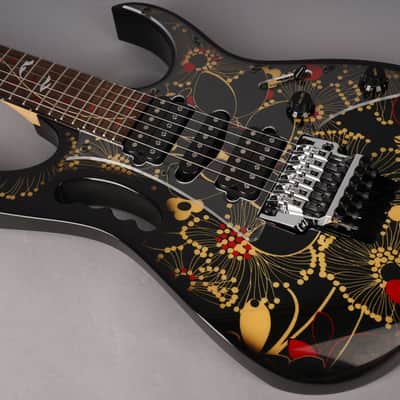 Ibanez JEM77-FP2 Steve Vai Signature - 2016 - Black Floral w/OHSC, Tags image 13