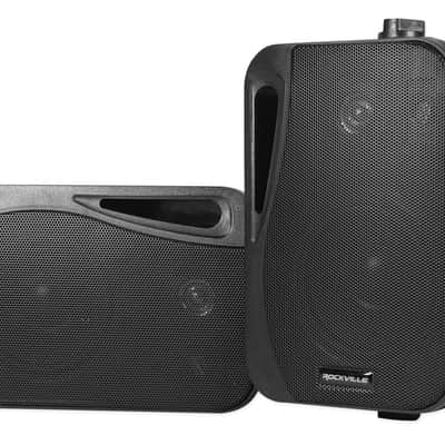 Rockville Rock Zone 8 Ch. Multi Room Home Receiver+(16) Black 4" Wall Speakers image 3