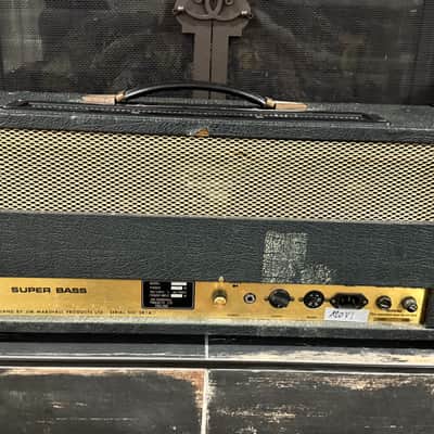 78 Marshall JMP 1992 Super Bass 2-Channel 100-Watt Guitar / Bass Amp Head 1978-Black image 16