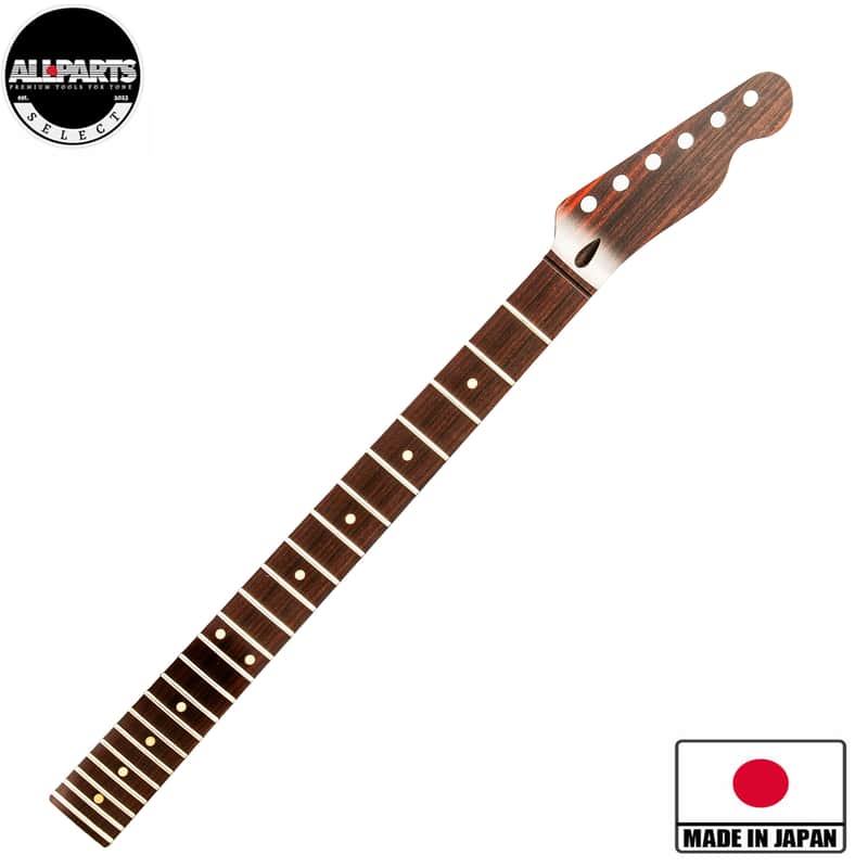 Allparts Select 1-Piece Rosewood "ULTRA-MOD" Replacement Neck for Tele, 22 frets – Licensed by Fender