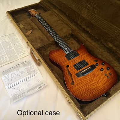 Carvin AE-185 Acoustic/Electric "Hybrid" Semi-Hollow Body - Flame Maple - Made in USA - Free Pro Setup image 22