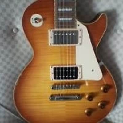 Edwards Jimmy Page Distressed Les Paul Quilted Tobacco Sunburst Finish Right Handed Model image 6