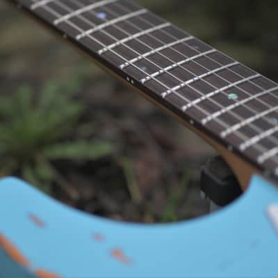 Mayones Aquila Aged 6 V24 - Monolith Daphne Blue Nitro(Relic) image 16
