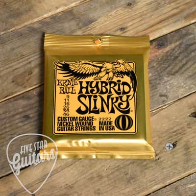 Ernie Ball P02222 Hybrid Slinky Electric Guitar Strings 9-46 image 2