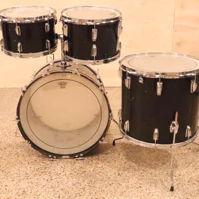 Ludwig Hollywood 4pc Drum Kit Set 3Ply Vintage 1970's  12/13/18/22" Mod Orange image 17