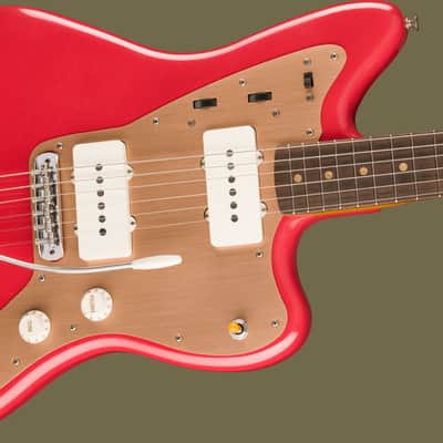 Fender Vintera II Road Worn 50's Jazzmaster Fiesta Red image 2