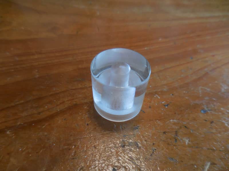 Magnatone Audiovox Electro volume knob 1950's Clear Lucite Rare image 1