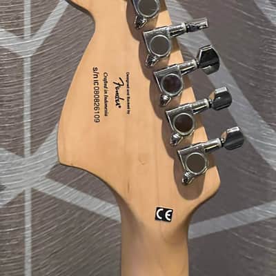 2008 Fender Squire Strat Black and Wrapped image 16