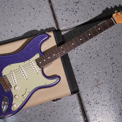 Fender Custom Shop Dennis Galuszka Masterbuilt 60 Stratocaster Relic Brazilian Rosewood Purple Sparkle Josefina Pickups image 23