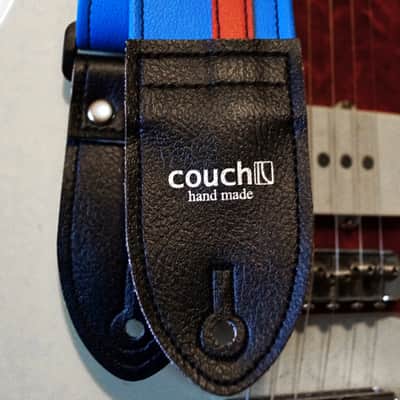 Couch Sky Blue and Red Racer X Guitar Strap image 5