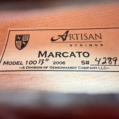 Artisan Strings Marcato Model 100 2006 SN: 4289 13" image 2