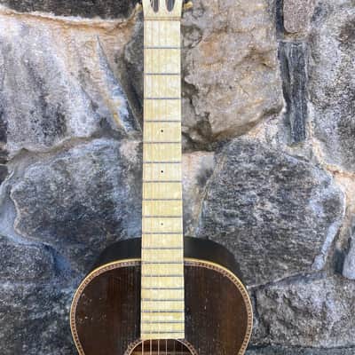 Stella Parlor Guitar 1930’s Sunburst video demo image 5