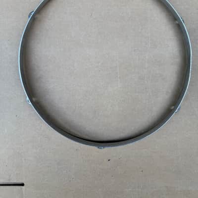 Unbranded 13" 6-Lug Snare Side (Bottom) Drum Hoop Rim Chrome Steel - No Snare Cord Slots image 9