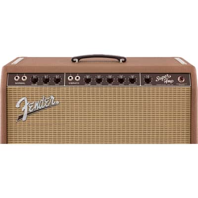 Fender '62 Super 120V 40-Watt Tube Combo Amplifier - Brown and Wheat image 4