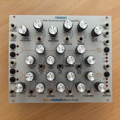 Rossum Electro-Music Trident Multi-Synchronic Oscillator Ensemble Eurorack Module 2019 - 2021 - Silver image 2