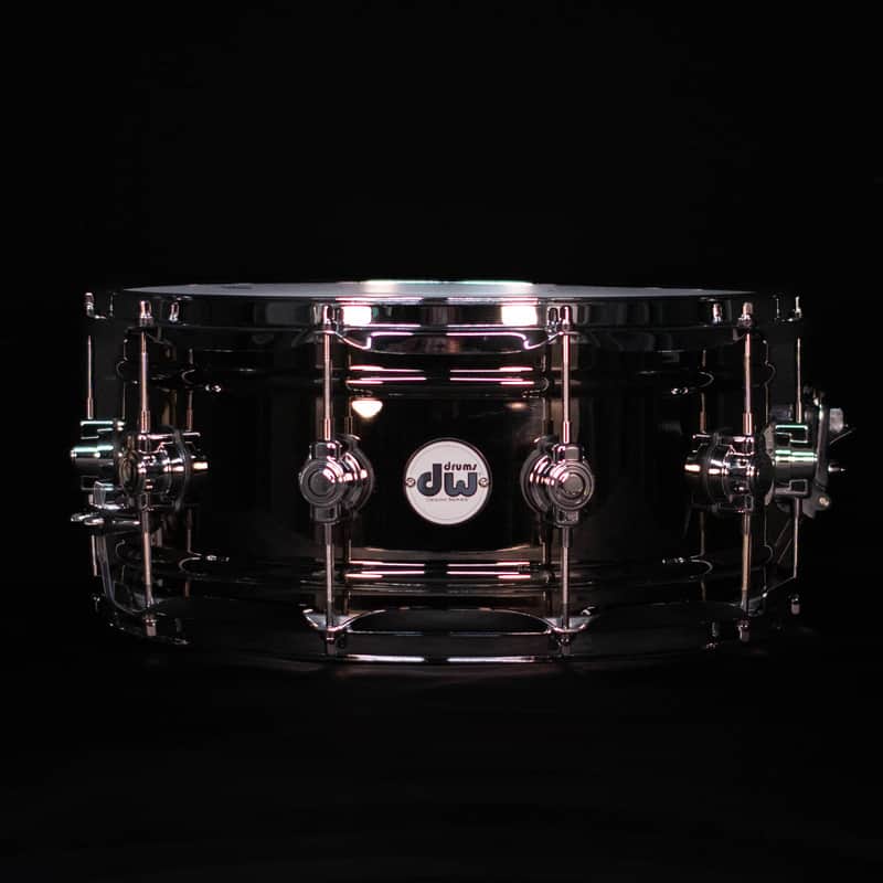 DW 14" x 6.5" Design Series Black Nickel Over Brass Snare Drum image 1