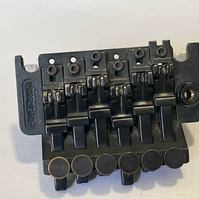 1980's Kramer Model Guitars Black Floyd Rose II Licensed Tremolo Guitar Bridge image 5