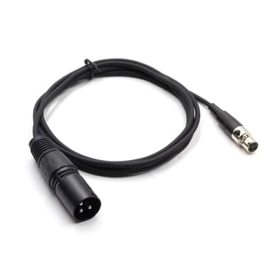 3 Pin XLR Male Plug to 3 Socket Female Mini XLR Pro Lapel Microphone Cable -TA3-XLR Cable(1.5M/5FT image 2