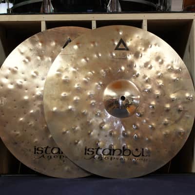 Istanbul Agop 17" Xist Dry Dark Brilliant Hi-Hats 1058/1557g image 2